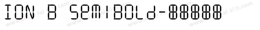 ION B SemiBold字体转换